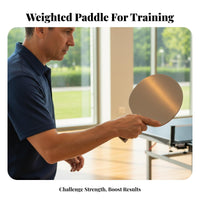 Stainless Steel Table Sport Blade High Hardness Weighted Training Blade Weighted Practice Paddle Scuff Resistant