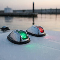 Left Right Navigation Light Wide Electrical Potential 10V-24V LED Boat Navigation Light Waterproof LED Boat Sidelight for Dinghy