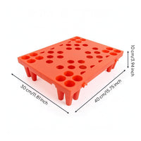 Interlocking Pallet Water-resistantProof Pallet with Grid Top Perforated Interlocking Storage Bases for Logistics Coordinators, Cargo Staging