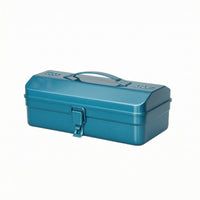 Metal Toolbox Latch Closure Hard-Shell Toolbox Hard Shell Carry Case Painted Finish Metal Briefcase Heavy Duty