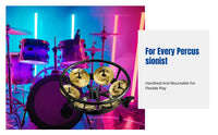 Drum Hi-Hat Cymbal Chime, Percussion Chime, Brass/Steel, Decorative Sound, Random Design
