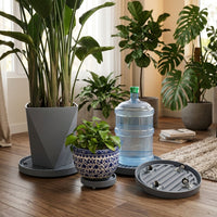 Plant Trolley Pot Stand with Wheels, Heavy Duty Plant Stand with Wheels and Drainage Tray, Indoor Outdoor Plant Pot Holder Case