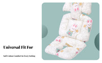 Pram Cushion Thickened Padding High Chair Pad Pure Material Universal Pram Liner for Newborns, Young Children, Travel, Outdoors, Home
