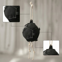 Hanging Horse Toy Textured Horse Toy with Rope Mentally Stimulating Safe for Horses, Stable, Stall