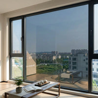 Blackout Window Film for Home Office Privacy, Self-Adhesive Window Tint and Frosting, Opaque PET Material, Modern Minimalist Style for Bathroom
