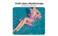 Inflatable Pool Hammock Sturdy PVC Material Water Hammock Float Easy to Inflate Mesh Pool Lounger for Adults, Family, Summer Vacation, Beach, Spa