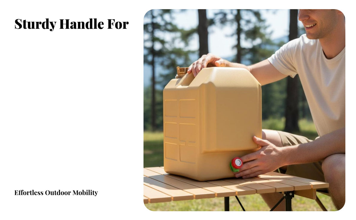 Drinking Water Bucket with Faucet Food Grade Portable Water Jug Leakproof Outdoor Equipment for Campers, , Car Travel