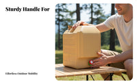 Drinking Water Bucket with Faucet Food Grade Portable Water Jug Leakproof Outdoor Equipment for Campers, , Car Travel