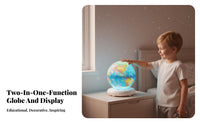 Augmented Reality AR Globe Display Early Education Tool Interactive Star Display Globe Easy-Read Map for Children, Playroom, Classroom, Home