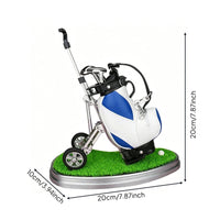 Miniature Golf Vehicle Pen Set Creative Gift Golf Bag Pen Holder 3 Color Writing Colors Office Supply for Supervisor