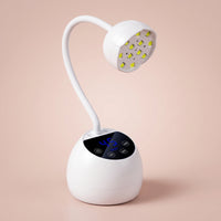 Nail Lamp with Gooseneck Rechargeable Gooseneck Nail Lamp Cordless Flexible for Manicurists, Home Manicure