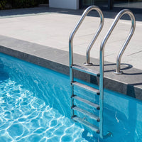 5-Step Pool Ladder Rust-Resistant Stainless Steel Pool Ladder Non-Slip for Swimmers, in-Ground Pools