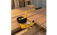 Curved Touch Surface Deck Board Straightener Clamp Style Deck Board Straightening Tool Wheel Base Steel