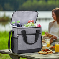 Insulated Temperature Retaining Carrier Bag Waterproof Soft Mesh Pockets Portable Carrier for Travel, Car Storage