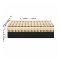 Storage Box with Lid Rigid Lidded Organizer Compact Rectangular Bin with Lid for Dressing Table, Bedroom