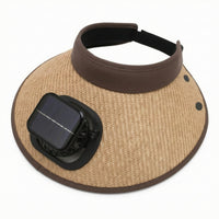 Cooling Solar Powered Fan Hat Wide Brim Solar Fan Hat Upf 50+ Sunshade Cap Breathable for Gardening