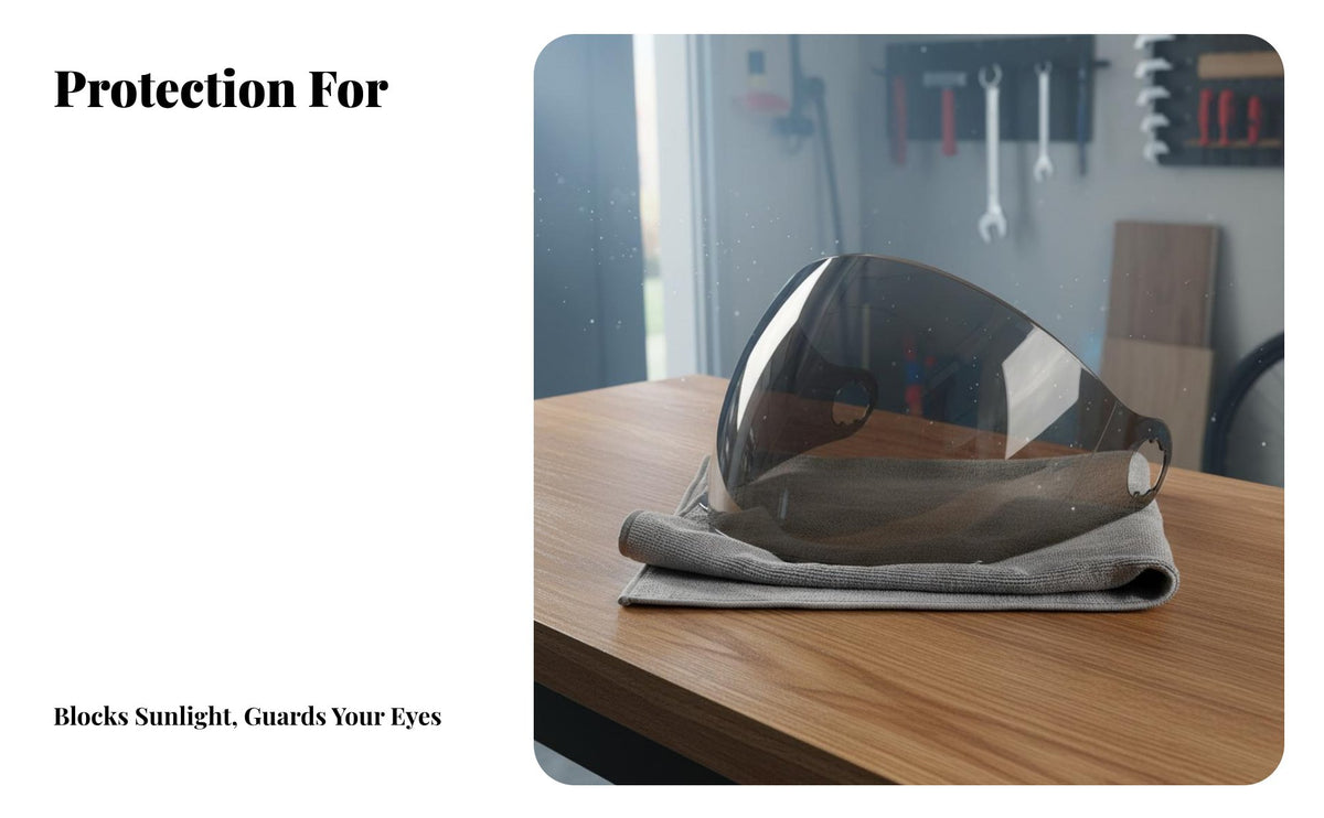 Crystal Clear Vision Helmet Face Visor Anti-Fog Lens Easy Installation Anti-Fog Helmet Visor Ultra Clear Scratch Resistant for Null