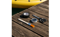 360-Degree Rotation Inflatable Boat Rod Holder Multi-Position Boat Fishing Rod Bracket Sturdy PVC Base for Small Boat