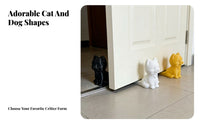 Glossy Dog-Shaped Wedge Door Stopper Single-Piece Cartoon Dog Door Stop Compact Household Item Hard-Shell