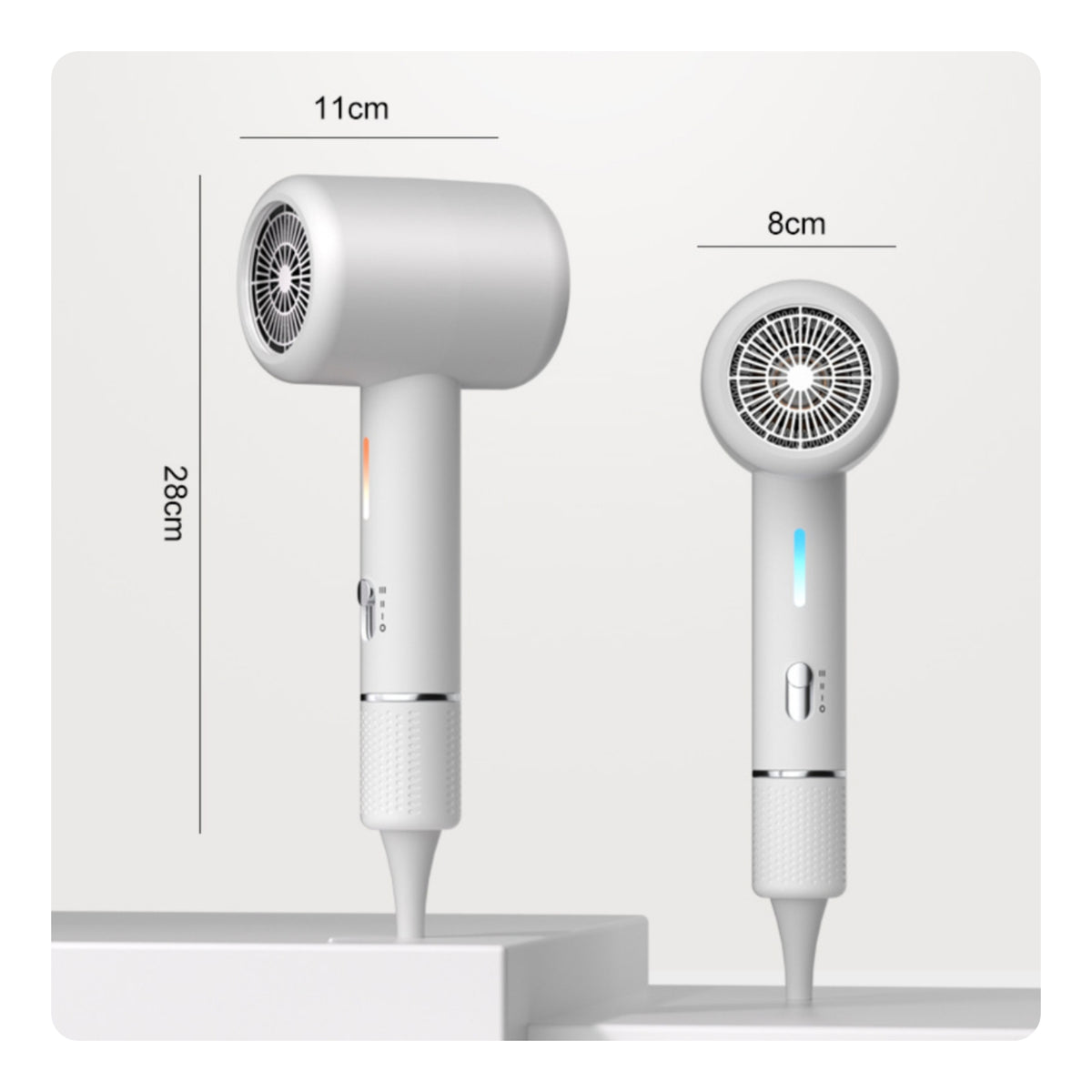 Hair Dryer with EU Plug 800W Cylindrical Hair Dryer Hairdryer Compact Lightweight for Travelers, Dorm, Home