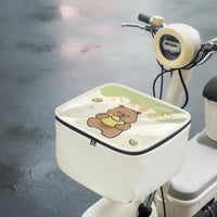 Bike Basket Rain Cover Waterproof Basket Cover with Zipper Rainproof for Cyclists, Commuters, Rainy Days, Daily Commute