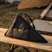 Triangular Storage Bag Carrying Handles Zippered Storage Bag Protective Covering Reinforced Seams for Camping