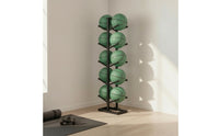 Freestanding Ball Storage Rack Five-Tier Ball Storage Rack Double-Row for Daycares, Training Areas