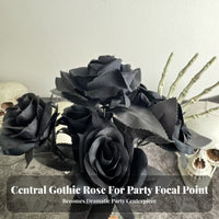 Halloween Gothic Flower Spray Lightweight Skeletal Hand Flower Arrangement Decor for Photo Props
