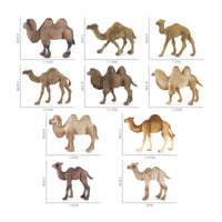 10 Pieces Camel Figurine Mini Figurine Collectible Miniature for Hobbyists, Collectors, Dioramas