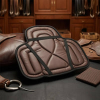 Tourist Saddle Pad  Padded Quilted Saddle Pad Securing Straps