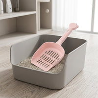 Litter Sifter Sand Sifter with Slotted Sieve, Thickened Sieve Cleaning Tool with Handle Hole for Cats Kittens Used Litter Gifts