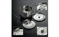 Steamer Pot with Lids Multi-Tier Cookware Long-Lasting for Dumpling Lovers