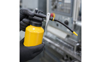 2 Pieces Precision Manual Oil Can Compact Pump Oil Can with Nozzle Portable Handheld Oiler One-Handed for Mechanics, Machinists, Industrial Maintenance, Workshop, Garage