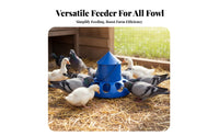 Automatic Pigeon Feeder Sturdy Duty Automatic Chicken Feeder Weight-Based Fodder Dispenser Rustproof Farm Supply 16 Feeding