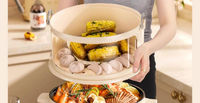 德国保温饭菜神器菜罩2024新款家用多层冬季电加热剩菜饭收纳箱