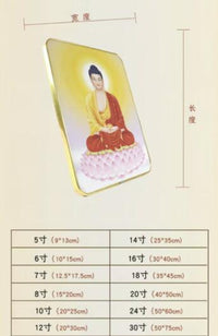 般若法眼相框摆件曼扎拉眼睛护法佛眼咒轮图居家摆台观修供奉挂画 12寸高20x宽30厘米-桌面摆件 法眼