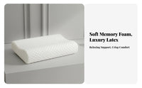 Slow Rebound Memory Foam Pillow Memory Foam Neck Pillow for Side Sleepers, Office Workers, Beauty Salon, Sleeping, Resting