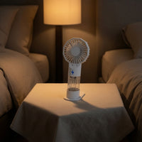 Handheld Misting Fan Compact Handheld Fan with Mist Desk-Standing for Travel