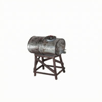 Cylindrical Body 1:64 Water Reservoir Model Stand Included Resin Miniature Reservoir Collectible Display for Collecting