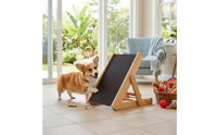 Solid Wood Frame Wooden Dog Scratching Ramp Gentle on Paws Dog Nail Scratch Board Protects the Quick Pet Supplies Adjustable Incline for Dogs, Young Dogs, Home, Indoor