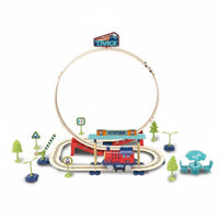 Educational Electric Train Track Set STEM Learning DIY 3D Track Set Easy to Assemble for Children, Preschoolers, Indoor Play, Playroom, Home