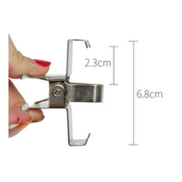 2 Pieces Secure Separator Clamp Reusable Oil Painting Frame Clamp Metal Hardware Silver for Studio