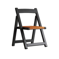 No-Assembly Folding Wooden Chair Space-Saving Wood Folding Chair Sturdy Furniture Minimalist for Entryway