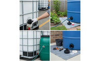 Leak-Proof IBC Tote Adapter Threaded IBC Adapter with Sealing Tape Plastic Heavy-Duty for Workshop