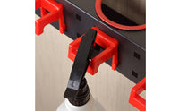 5-Slot Spray Bottle Rack Multi-Hole Wall-Mounted Mount Spray Bottle Holder Space Saving for Workshop, Utility Room
