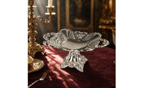 Pedestal Serving Tray Elegant Serving Tray with Pedestal Engraved for Weddings