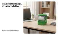 Bluetooth Connectivity Mini Thermal Labeler Pocket-Sized Capsule Toy design Labeler Waterresistant Labels Label printer App-Controlled for Students, Crafters, Home Organizers, notebookinging, School, Kitchen, Pantry