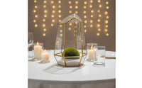 Geometric Glass Terrarium Modern Design Glass Terrarium Nordic Design Micro-Landscape Box for DIY Crafters, Desktop, Wedding, Bookshelf