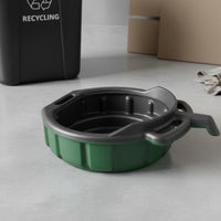 Oil Drain Pan Large Capacity Waste Oil Collector Heavy-Duty Construction Low Profile Drain Pan for Mechanics, Car Maintenance, Auto Repair Shop