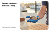 Stainless Steel Tube Clamp Accurately-Cast Cast Boat Cover Tube Clamp Hinged Jaw Slide Aquatic Jaw Slide for Boats